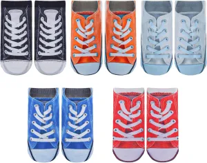 10 Pairs Flip Flop Funny 3D Print Foot Socks Manicure Print Flip Flop Sandal Socks for Summer Christmas Funny Gifts
