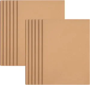 12 Pack Large Dot Grid Notebook & Journal Bulk, Kraft Cover, A4 Size, 8.5x11 inch, 60 Pages, Dotted Thick Paper