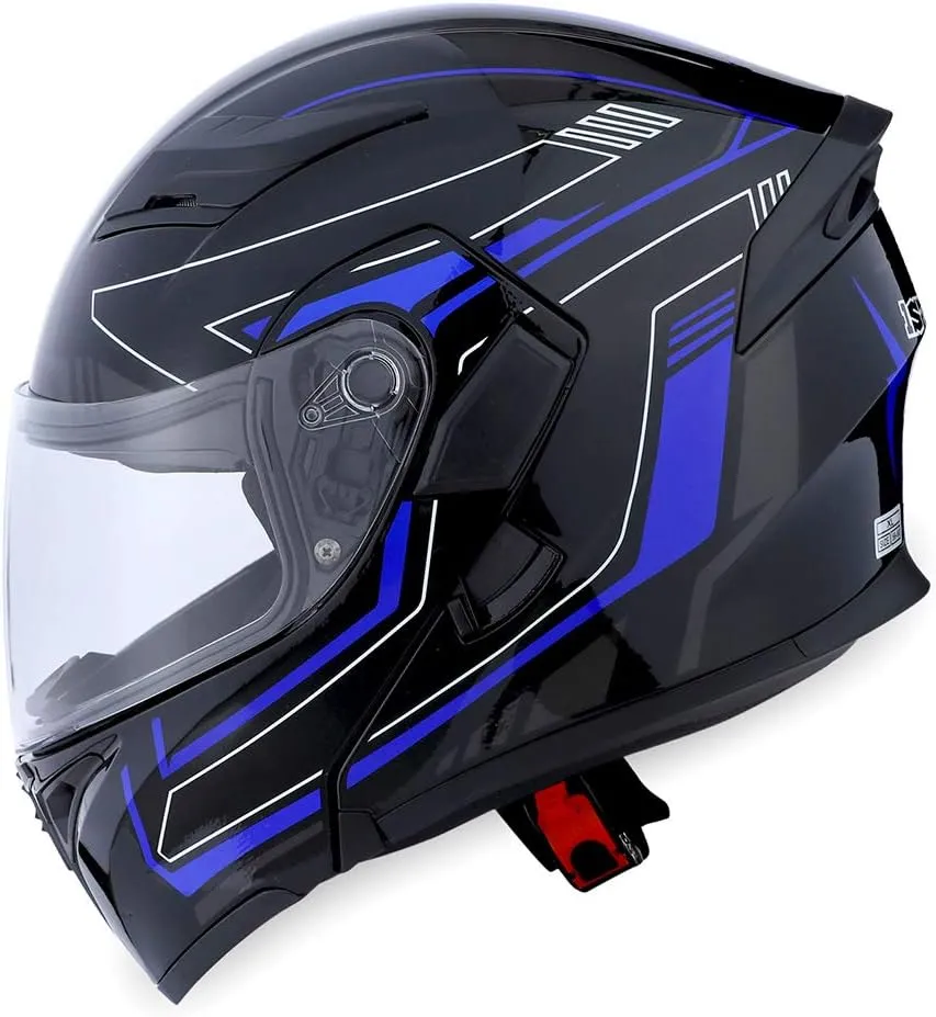 1Storm Motorcycle Modular Full Face Helmet Flip up Dual Visor Sun Shield: HB89