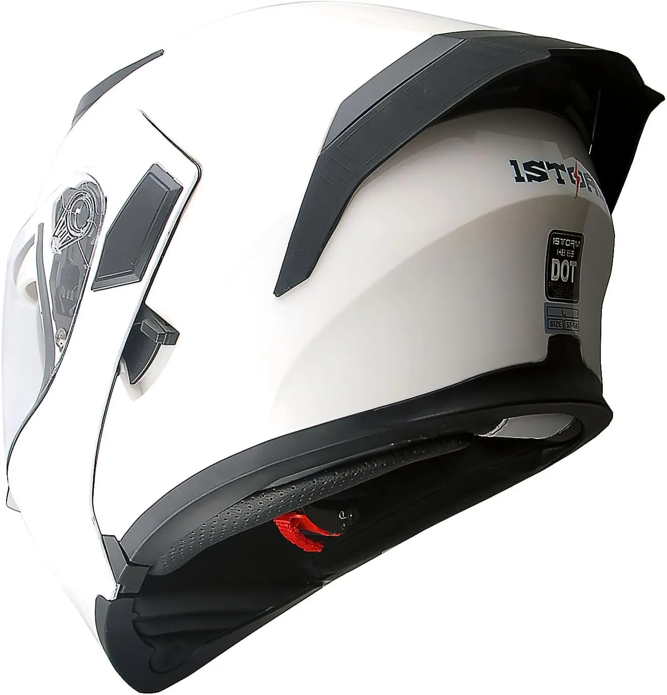 1Storm Motorcycle Modular Full Face Helmet Flip up Dual Visor Sun Shield: HB89