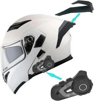 1Storm Motorcycle Modular Full Face Helmet Flip up Dual Visor Sun Shield: HB89
