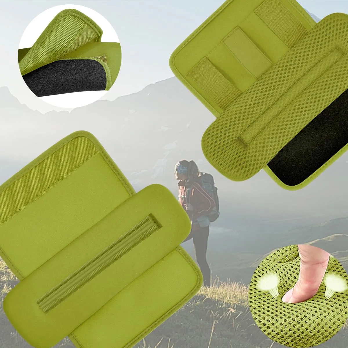 2-Pack Shoulder Pad Ultra-Thick Tactical Vest Cushion for Laptop Bags, Messenger Bags, Briefcase Bags, Luggage Bags, Tool Bags, Travel Bags and Most Bags