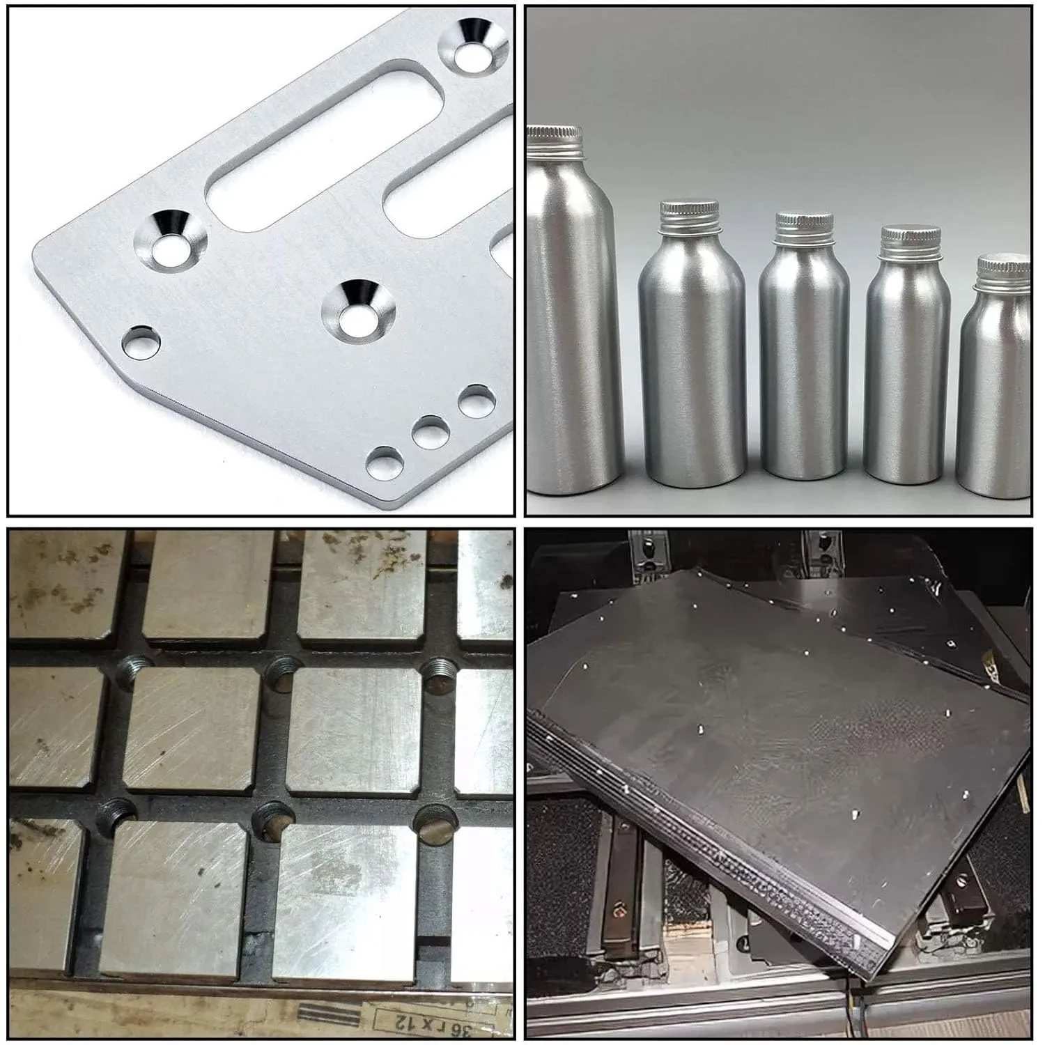 2 PCS 12 x 12 x 1/4 Inch 6061 Aluminum Sheet, Finely Polished Tooling Flat Panel, Covered With Protective Film, Plate Bar Mill Stock