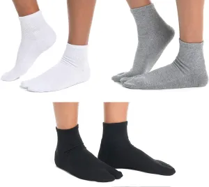 3 V-Toe Thicker Split Toe Tabi Socks Flip-Flops Sandals sneakers Mens Womens Mini-Crew
