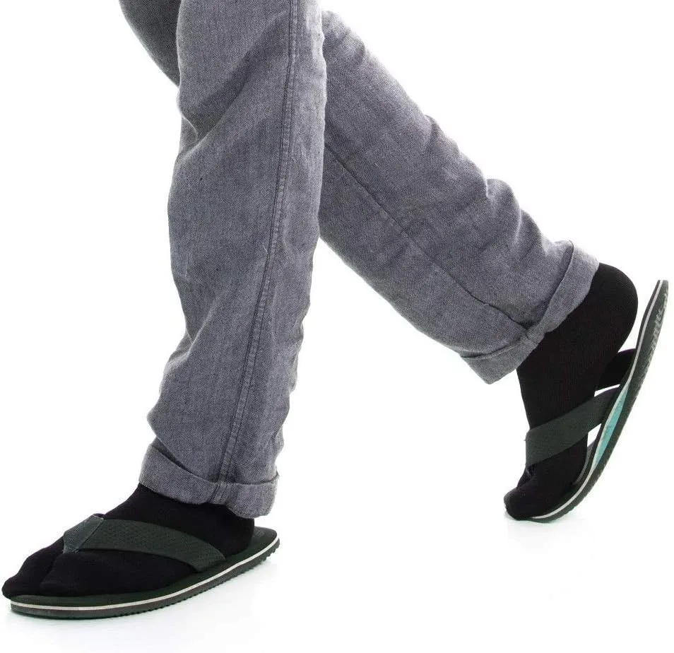 3 V-Toe Thicker Split Toe Tabi Socks Flip-Flops Sandals sneakers Mens Womens Mini-Crew