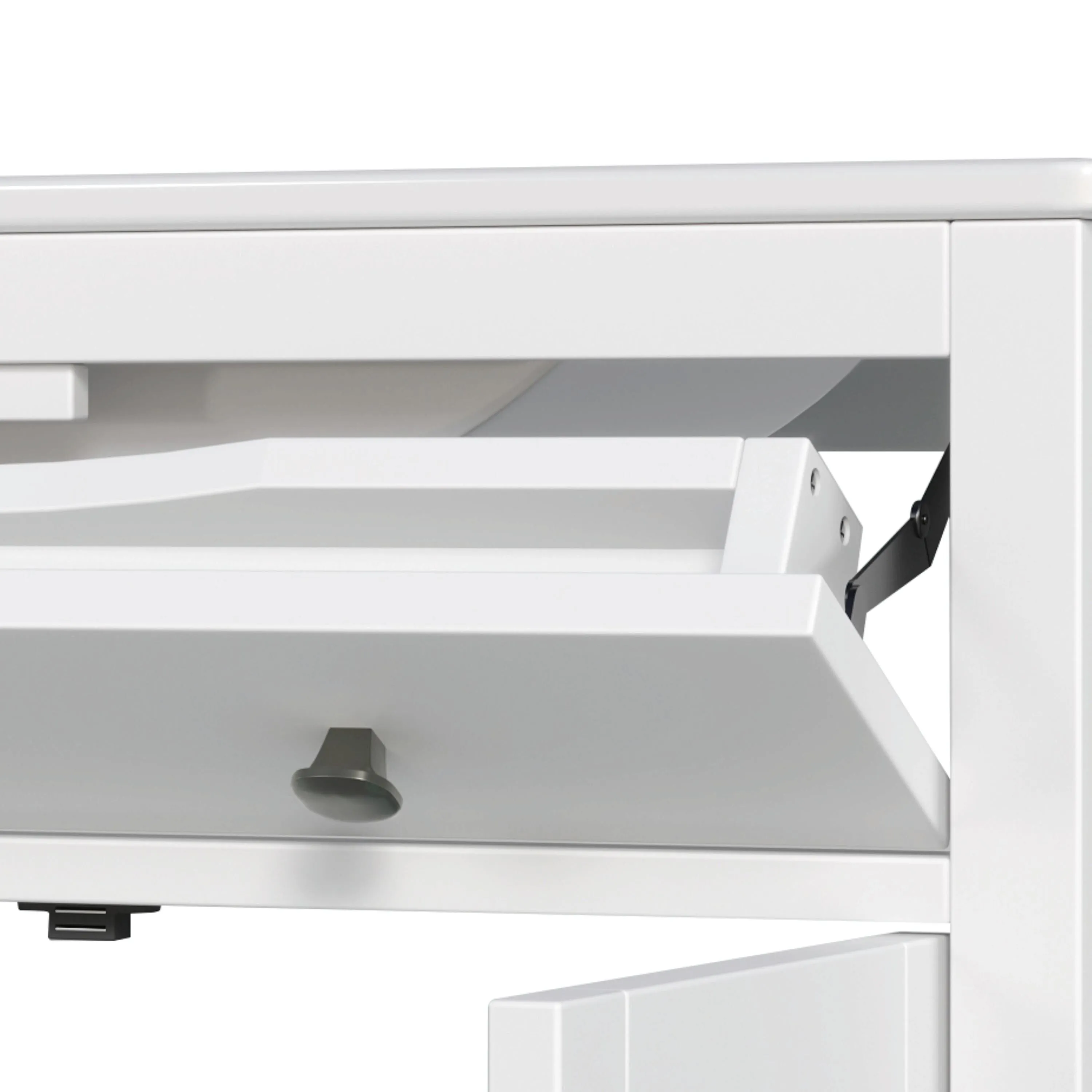30" Bathroom Vanity with Ceramic Sink, Equipped with Adjustable Shelf and Tip-Out Tray