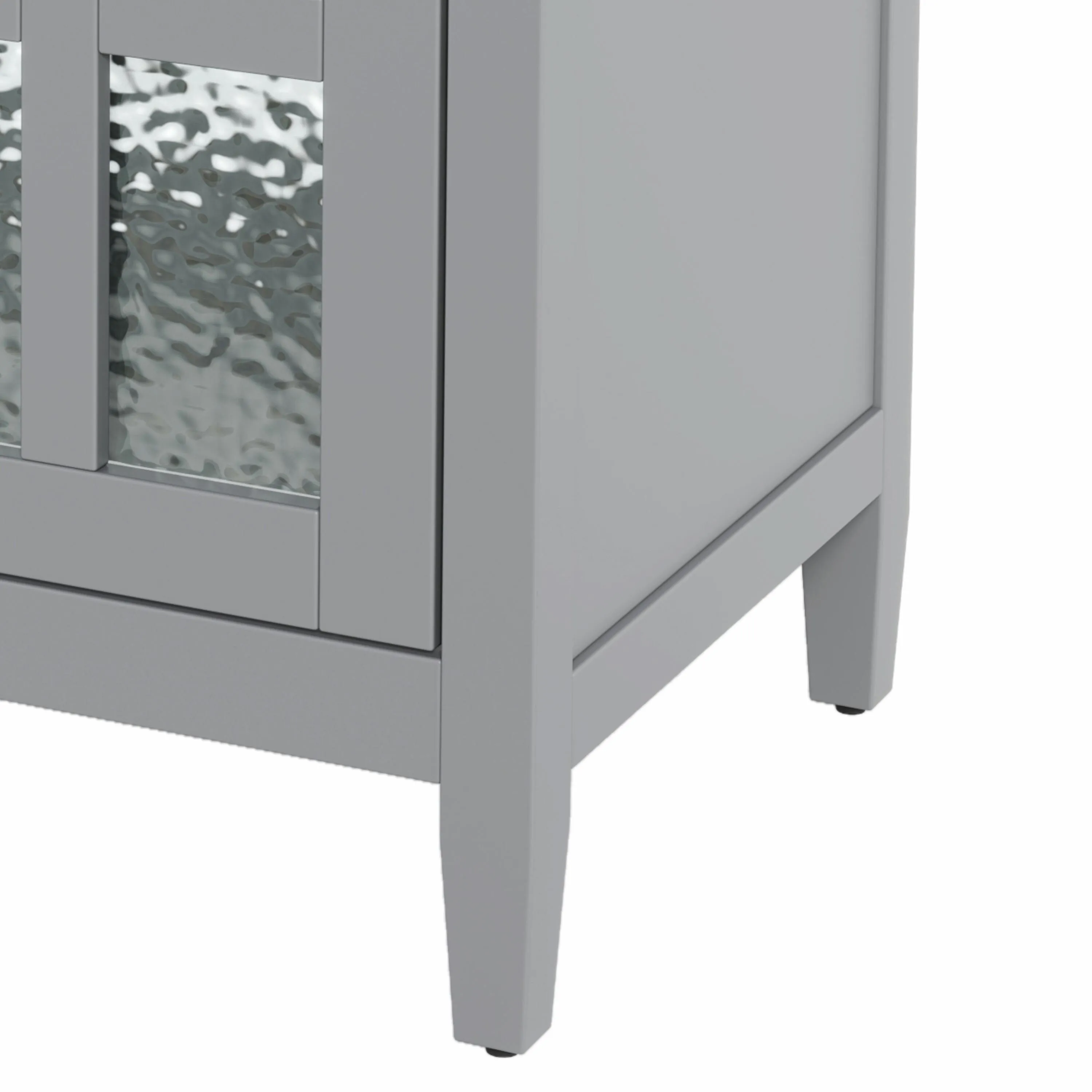 30" Bathroom Vanity with Ceramic Sink, Equipped with Adjustable Shelf and Tip-Out Tray