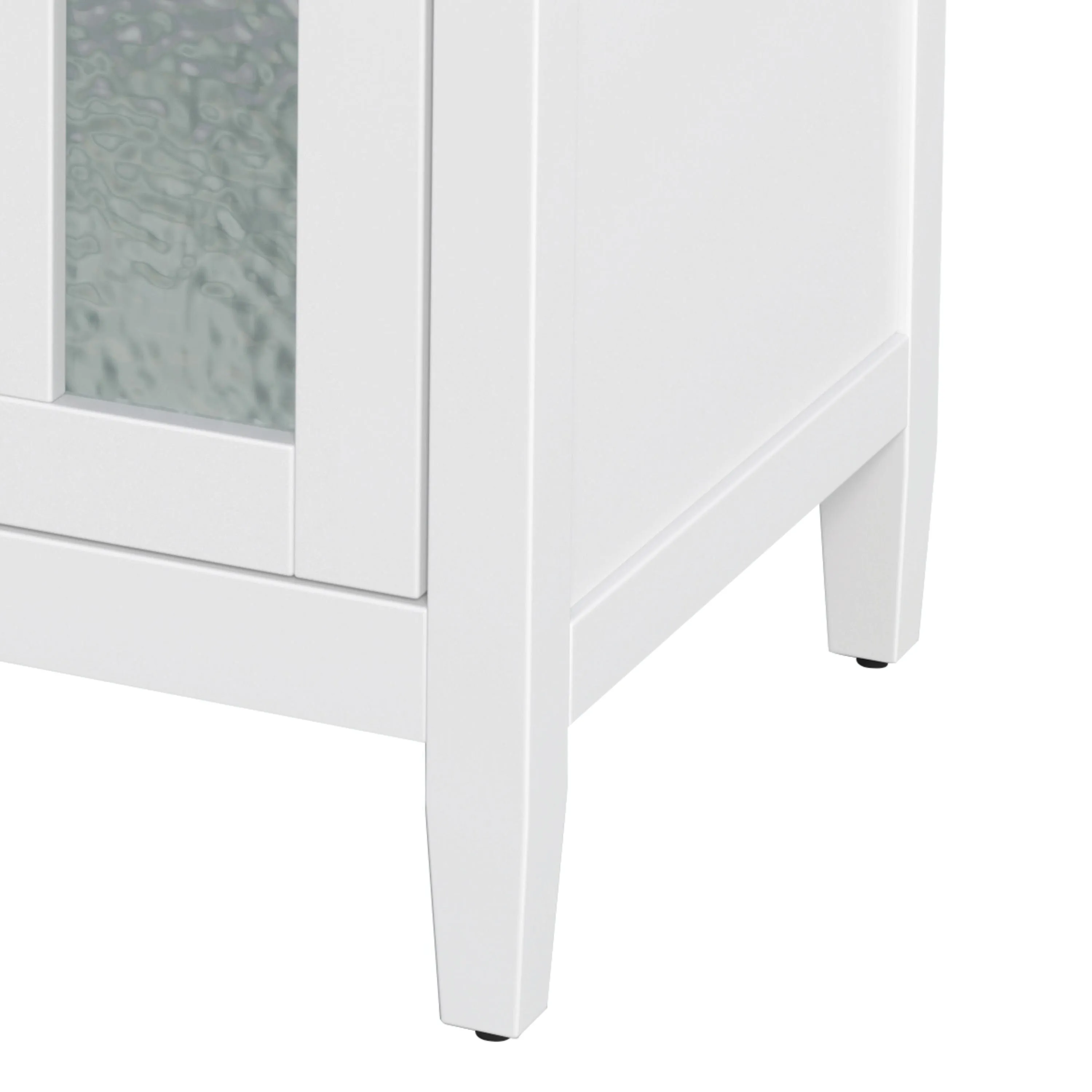 30" Bathroom Vanity with Ceramic Sink, Equipped with Adjustable Shelf and Tip-Out Tray