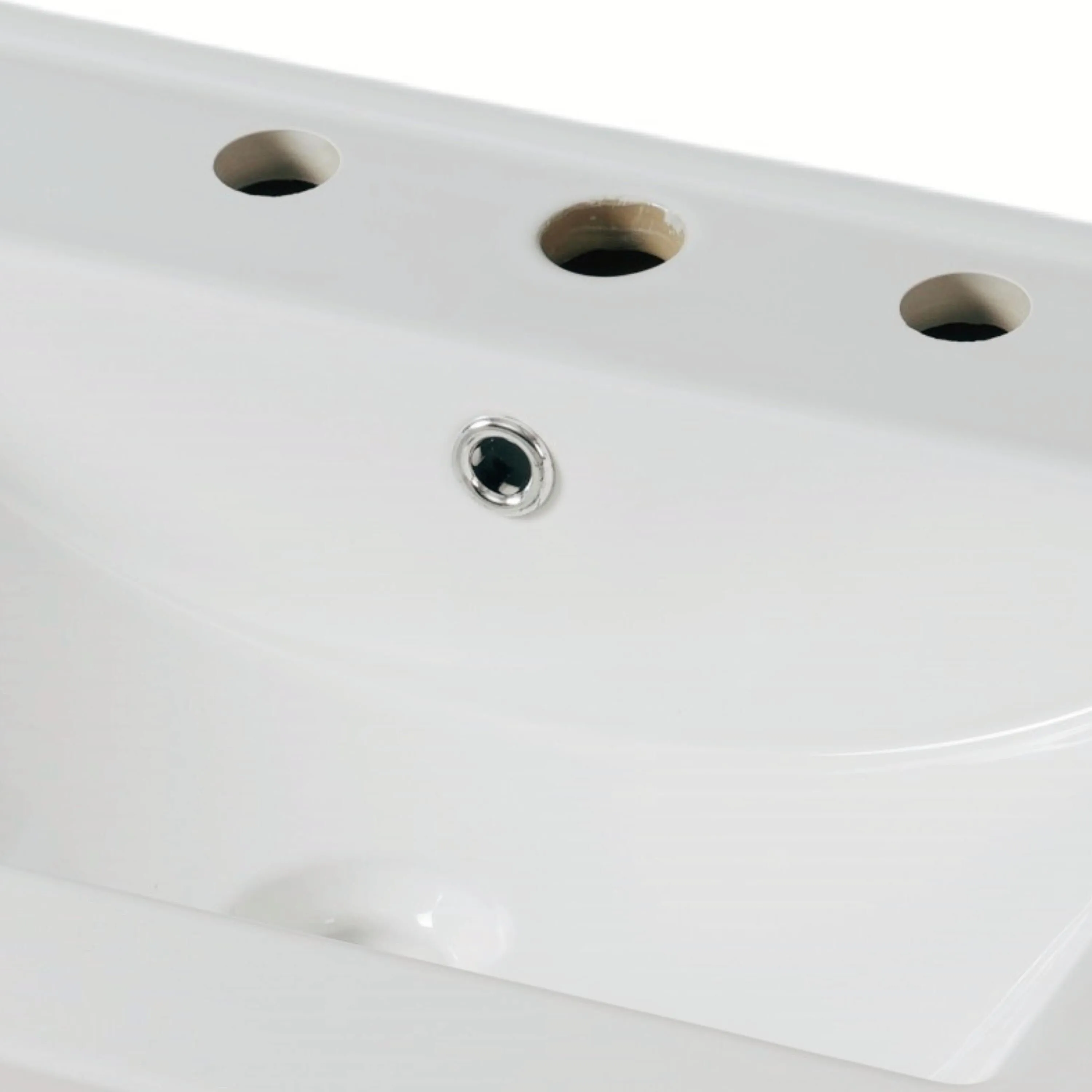 30" Bathroom Vanity with Ceramic Sink, Equipped with Adjustable Shelf and Tip-Out Tray