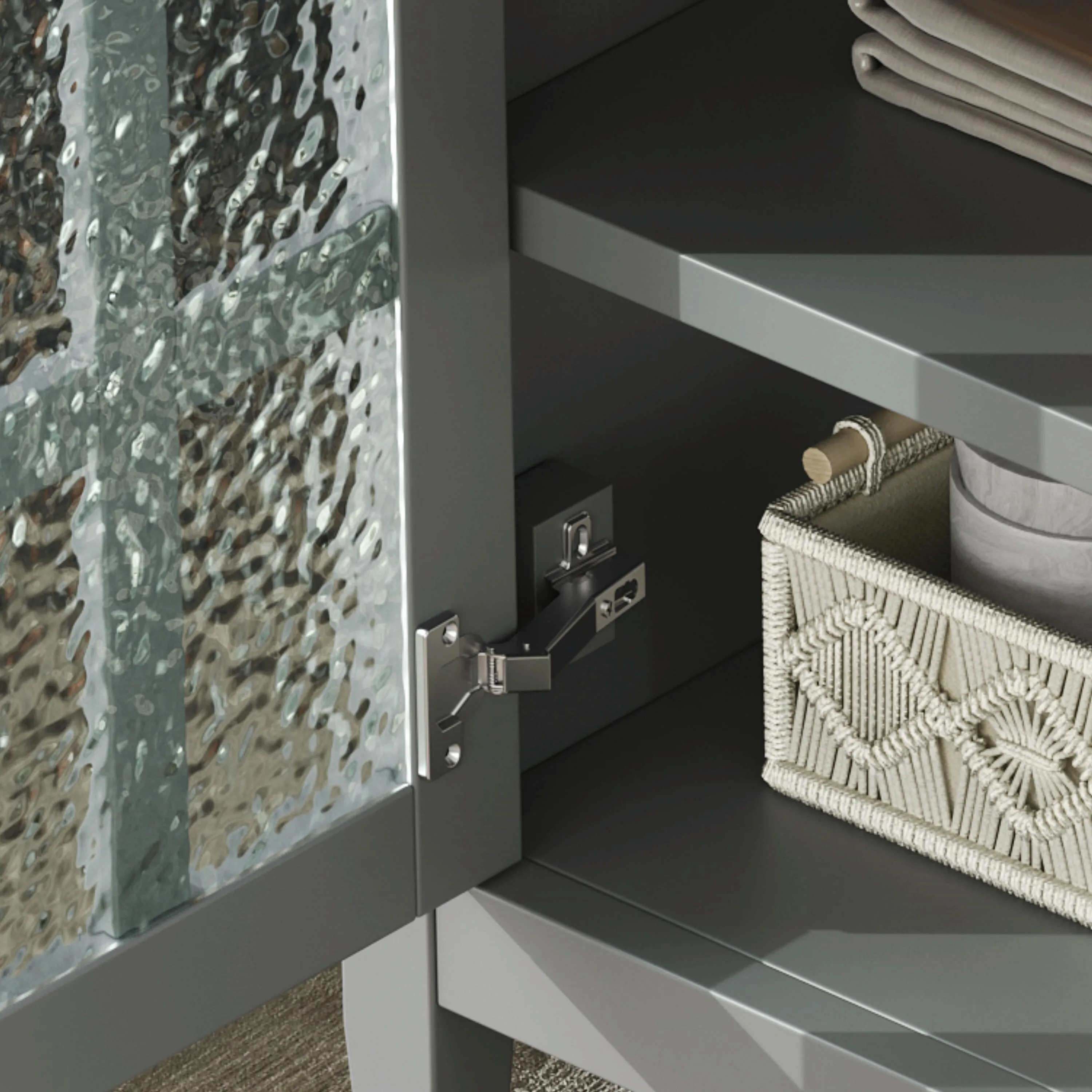 30" Bathroom Vanity with Ceramic Sink, Equipped with Adjustable Shelf and Tip-Out Tray