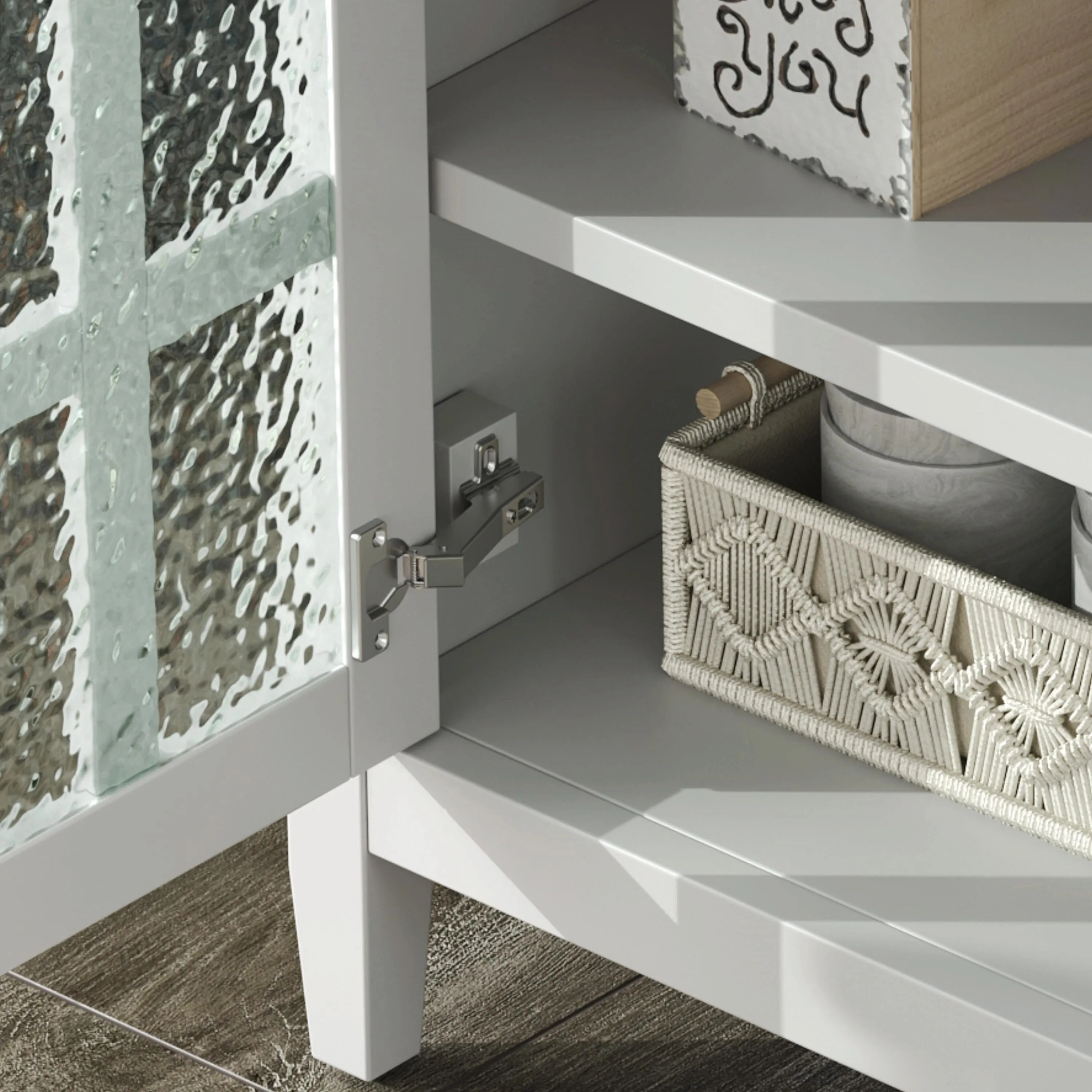30" Bathroom Vanity with Ceramic Sink, Equipped with Adjustable Shelf and Tip-Out Tray