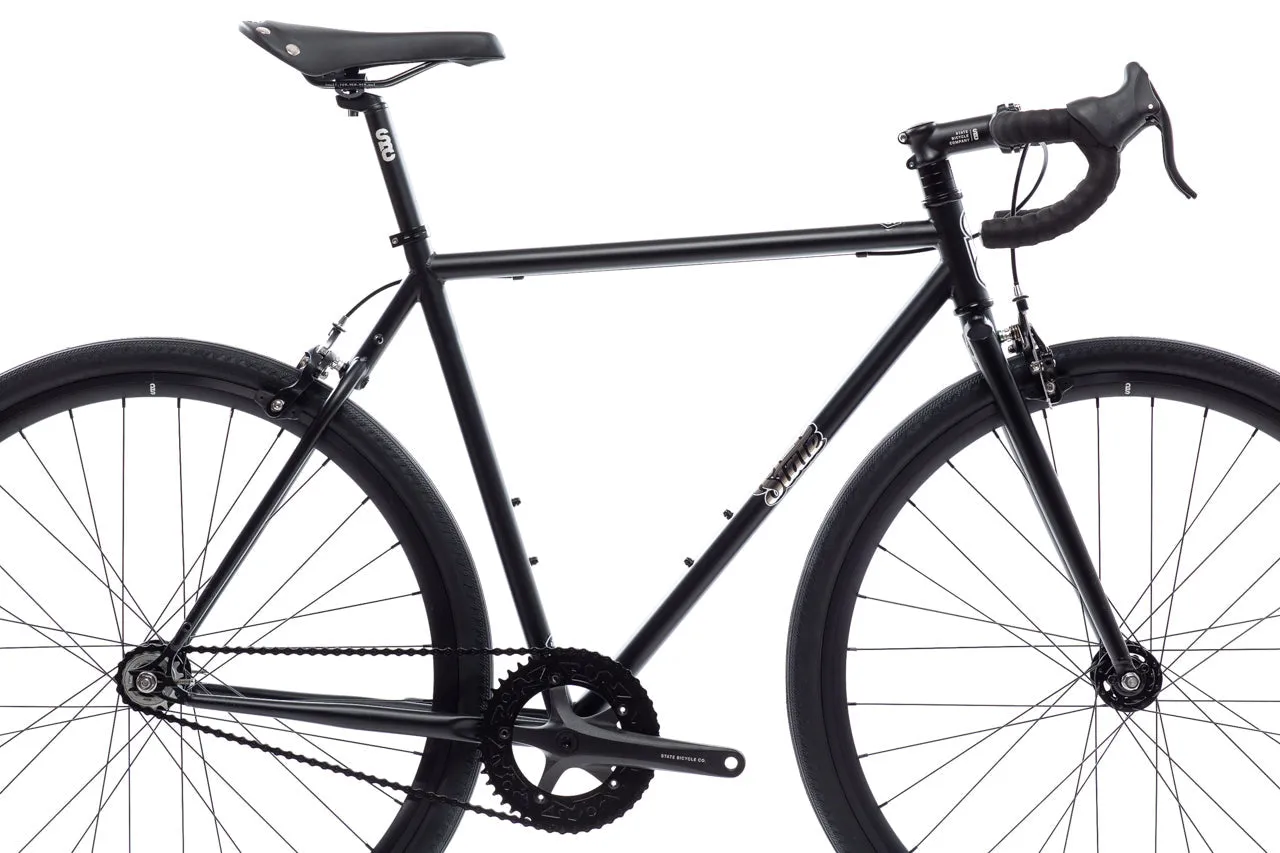 4130 - Matte Black / Mirror – (Fixed Gear / Single-Speed)