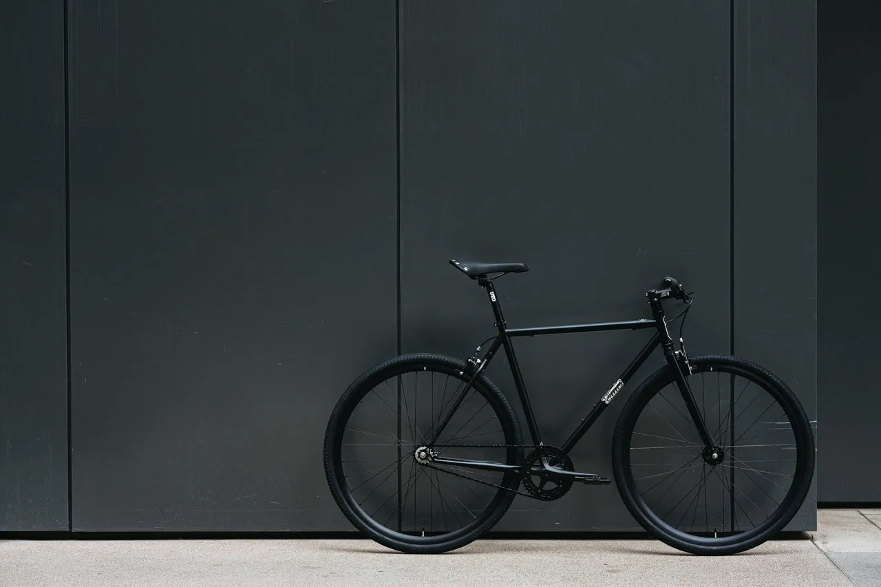 4130 - Matte Black / Mirror – (Fixed Gear / Single-Speed)