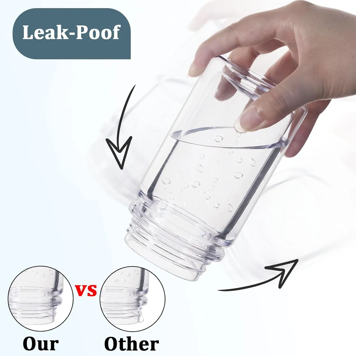 8 Pack 10 Oz Plastic Double Wall Snow Globe Tumbler, Snowglobe Tumbler with Pre Drilled Hole and Plug, Snow Globe Cups Kid Water Bottle DIY Gift for Scool, Sport