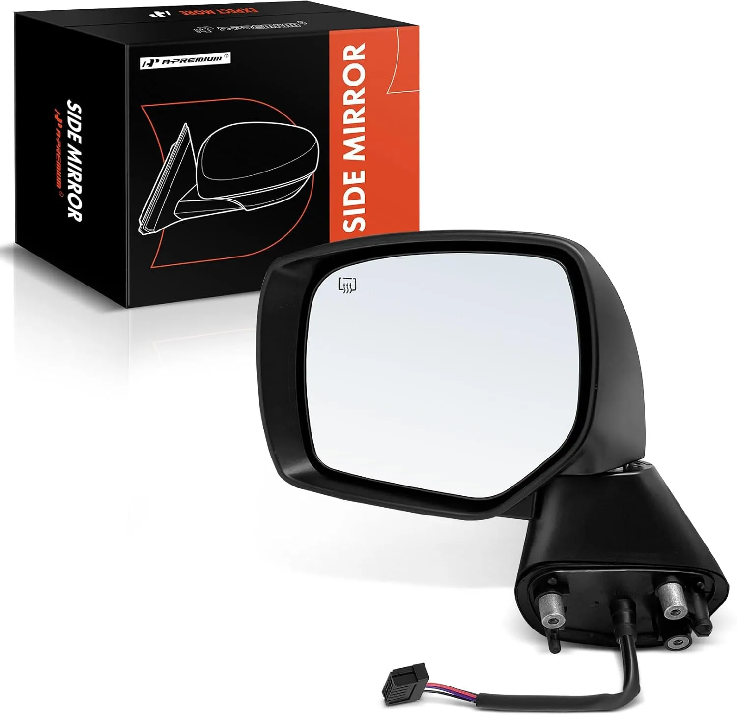 A-Premium Driver Side Power Door Mirror - Compatible with Subaru Impreza 2012-2014, XV Crosstrek 2013-2014 - Heated Manual Folding Black Outside Rear View Mirror - Replace# 91036FJ210-PFM