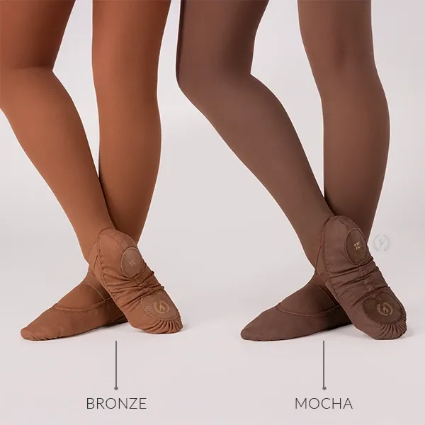 A1004a Assembla canvas ballet (Mocha Tan)