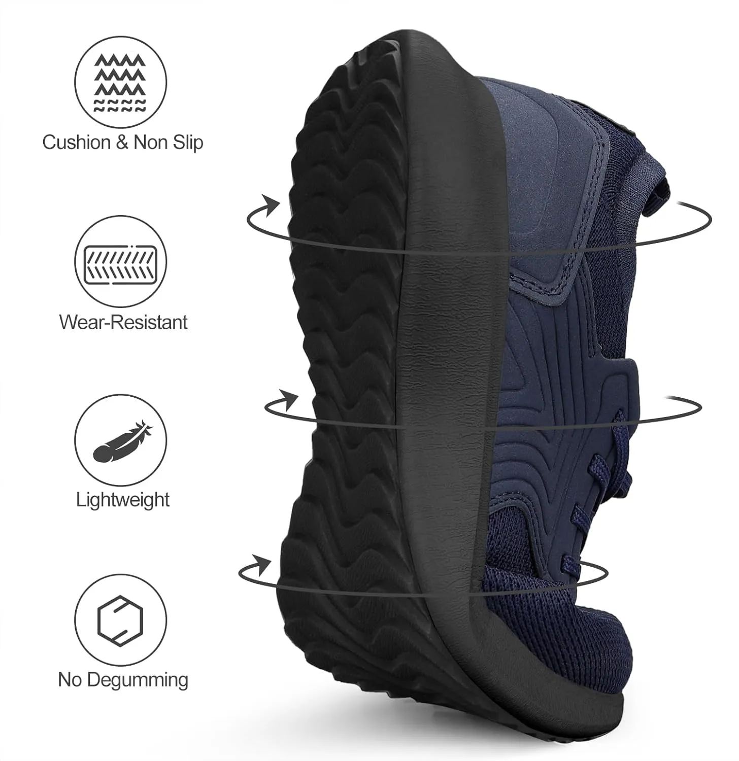 Abboos Womens Walking Shoes Lightweihgt Breathable Slip on Sneakers Athletic Gym Tennis Running Shoes