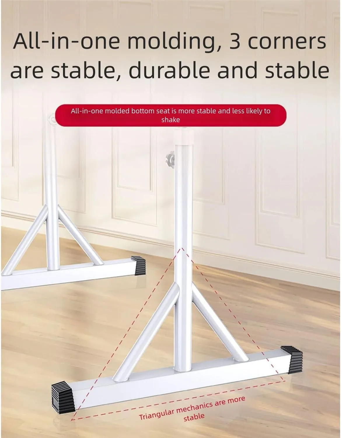Adjustable Ballet Barre for Home, Portable Freestanding Dance Barre with Non-Slip Base, Height 80-120cm, Steel Construction Yoga for Adults Kids