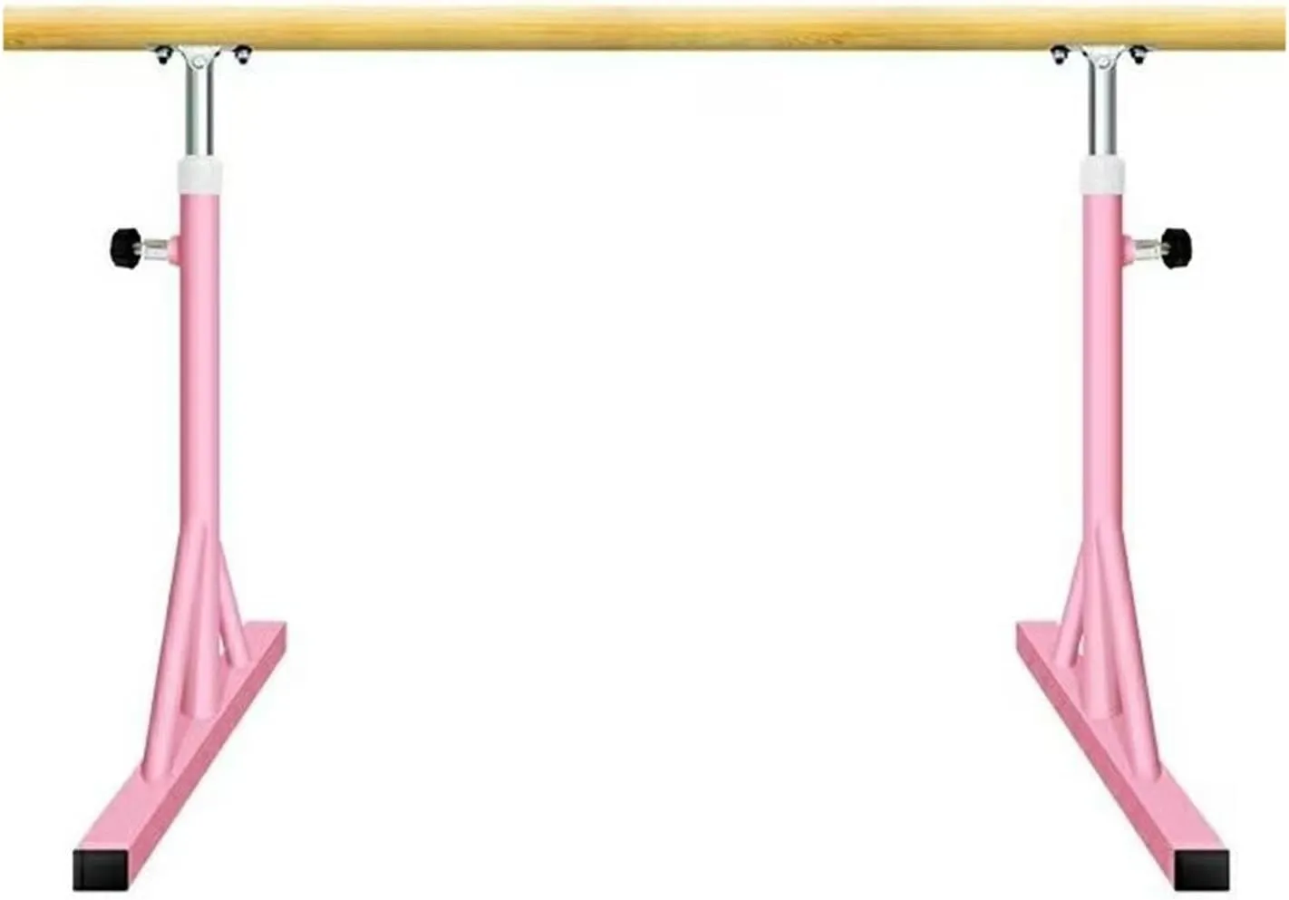 Adjustable Ballet Barre for Home, Portable Freestanding Dance Barre with Non-Slip Base, Height 80-120cm, Steel Construction Yoga for Adults Kids