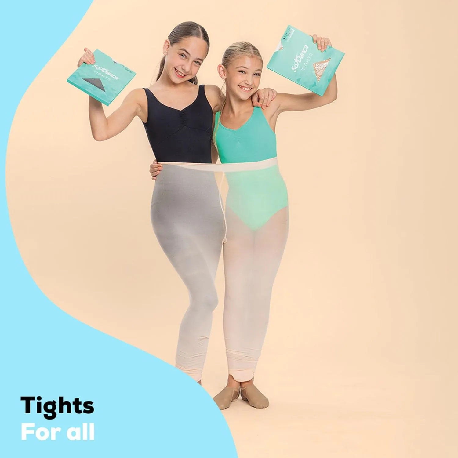 Adult Mesh Seamed Convertible Tights, Ultra Soft, Ballet, Dancewear 85% Nylon / 15% Spandex - TS96