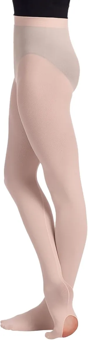 Adult Mesh Seamed Convertible Tights, Ultra Soft, Ballet, Dancewear 85% Nylon / 15% Spandex - TS96