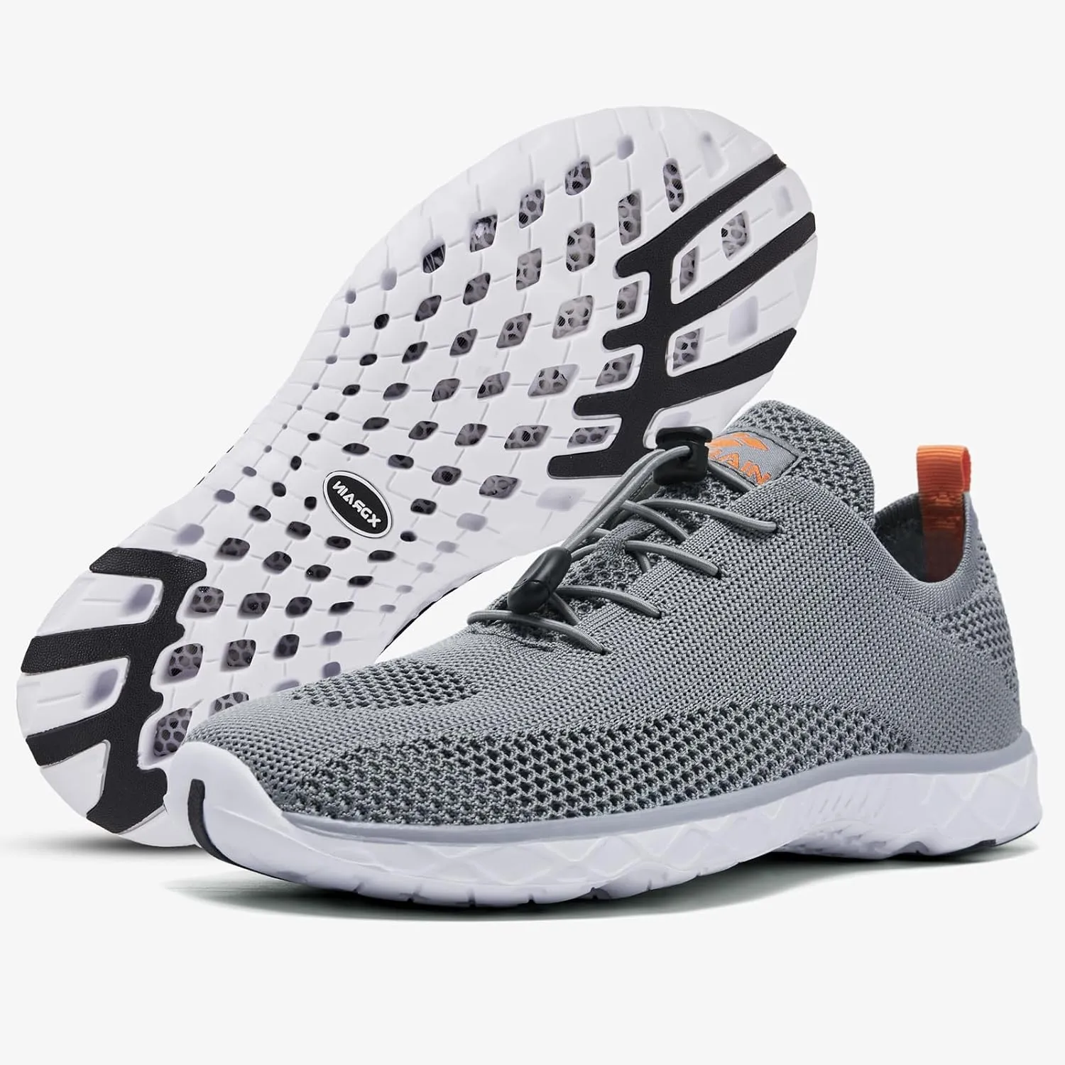 ALEADER Xdrain Men's Water Shoes Lightweight Pool Swim Shoes for Water Sport, Tennis, Walk & Travel