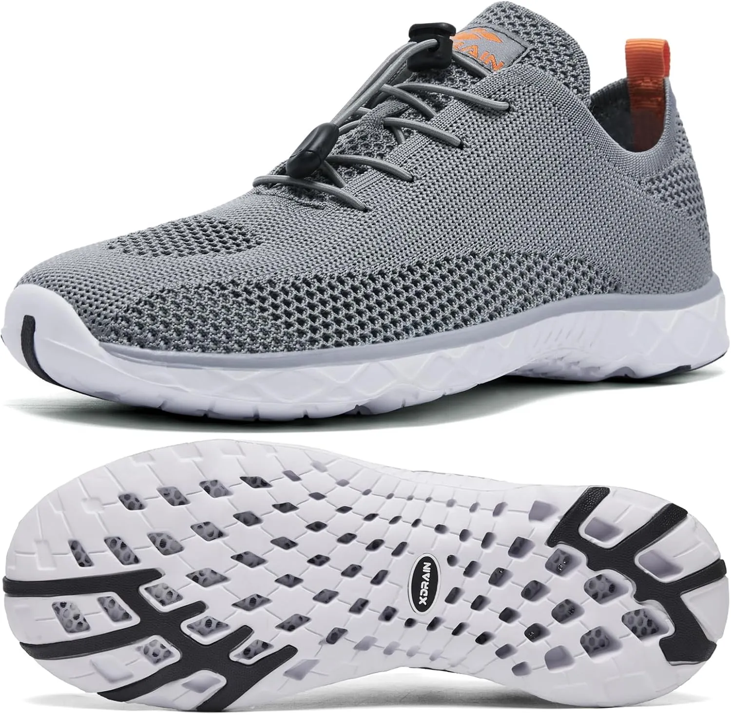ALEADER Xdrain Men's Water Shoes Lightweight Pool Swim Shoes for Water Sport, Tennis, Walk & Travel