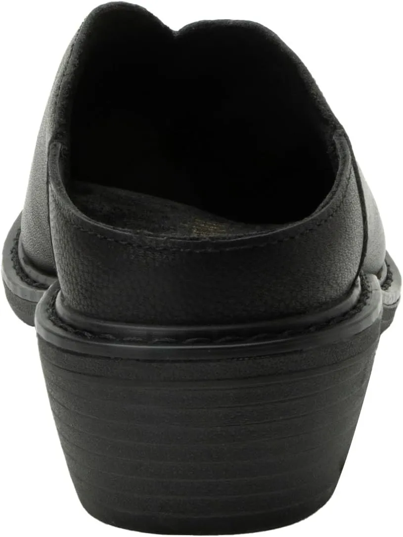 Alegria Women Michy Mule Western Open Back Leather Clog Heel