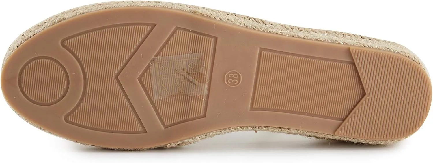 Alexis Leroy Women's Closed Toe Braided Ankle Strap Platform Espadrille Sandals