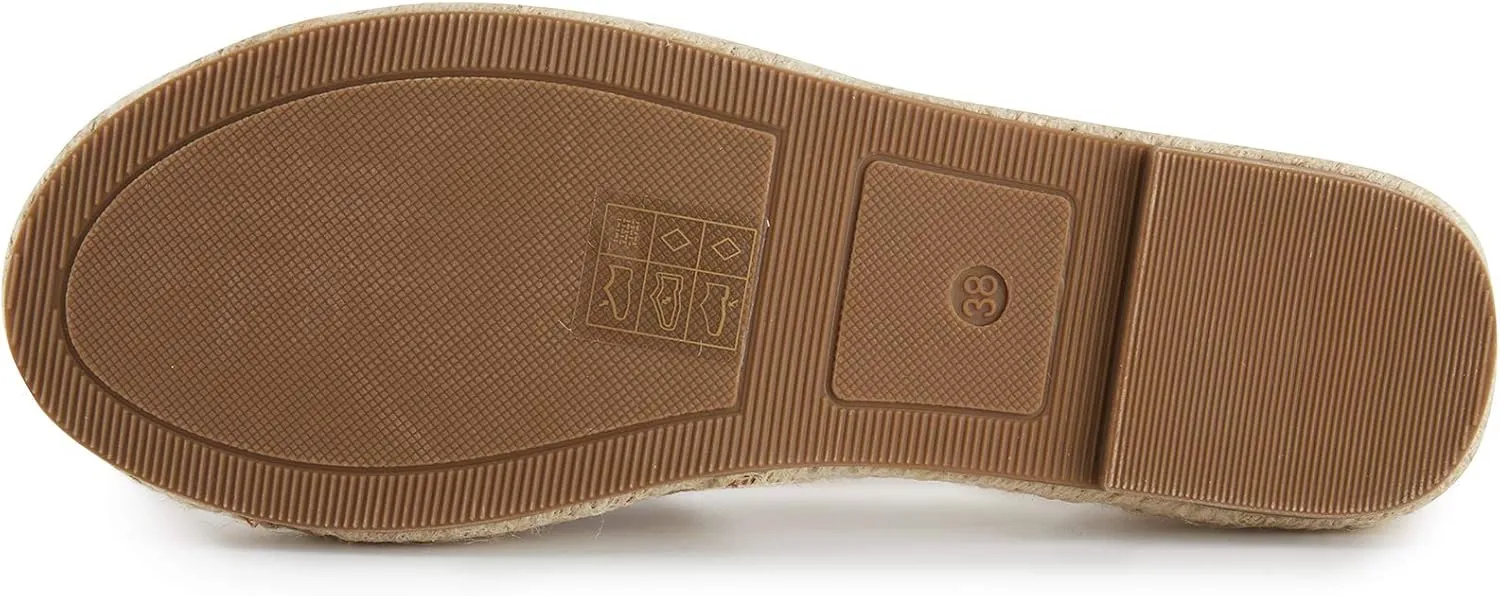 Alexis Leroy Women's Closed Toe Buckle Strap Comfortable Espadrille Sandals