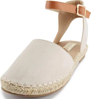 Alexis Leroy Women's Closed Toe Buckle Strap Comfortable Espadrille Sandals