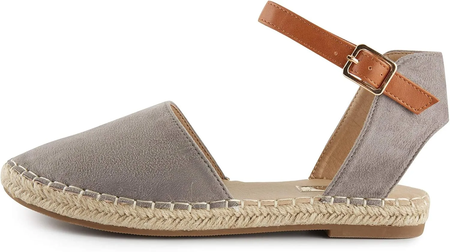 Alexis Leroy Women's Closed Toe Buckle Strap Comfortable Espadrille Sandals