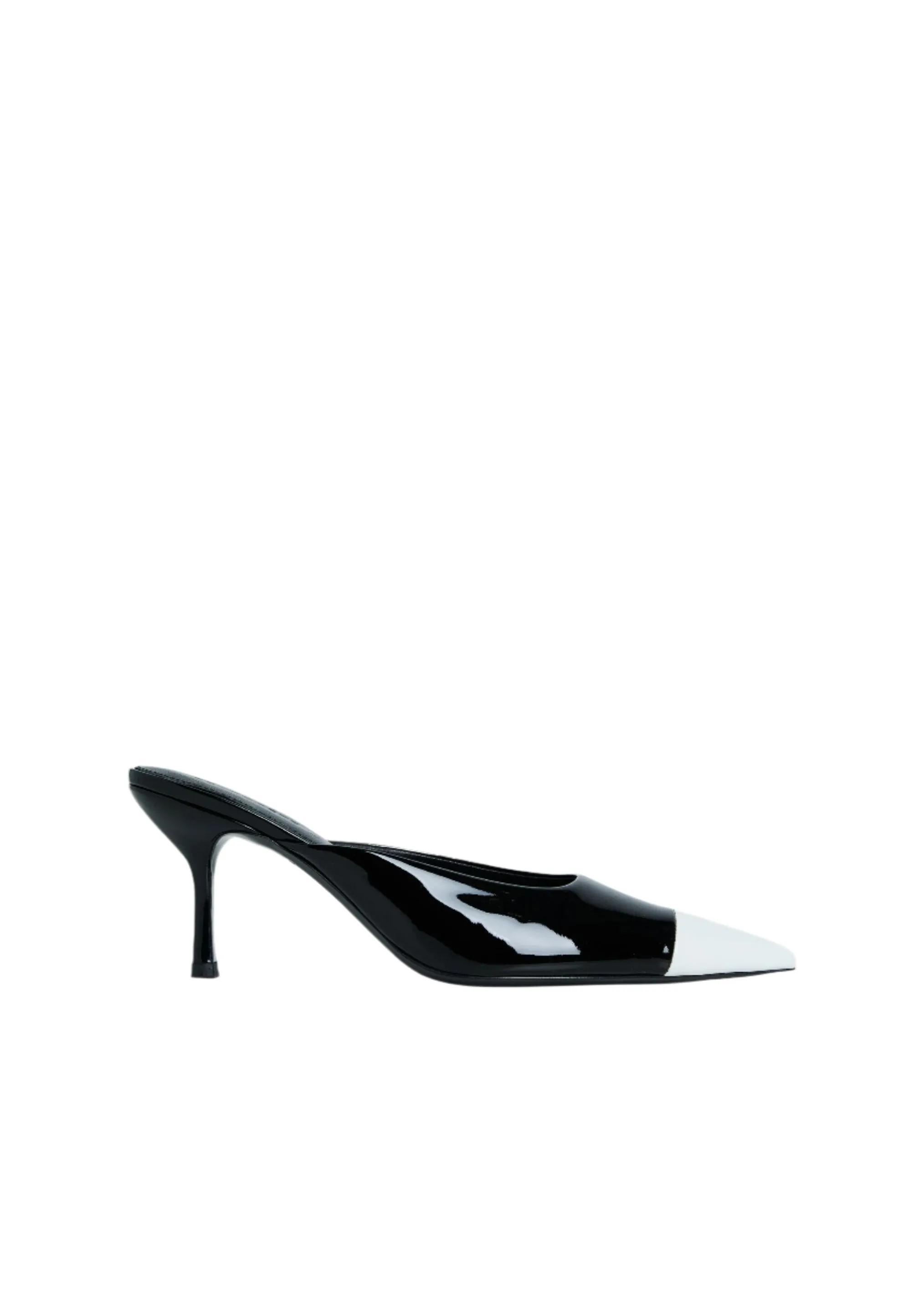 Allegra Leather Kitten Mule