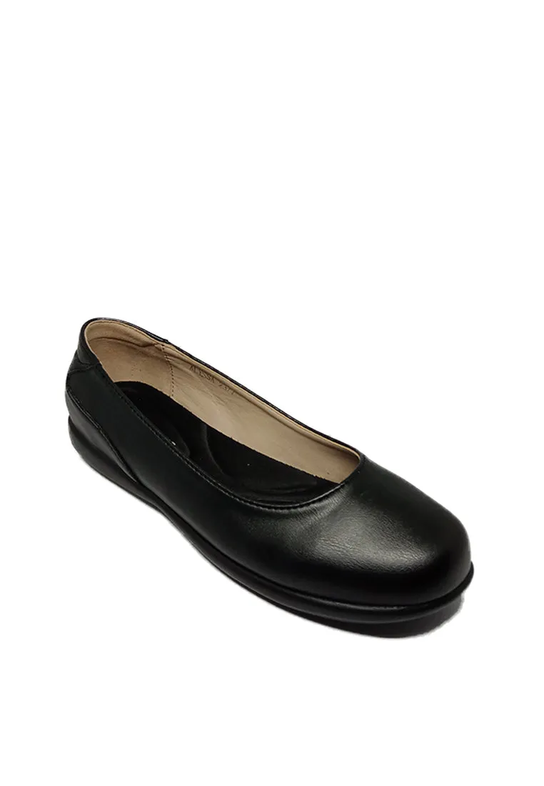 ALYSSA SLIP ON BLACK SHOES