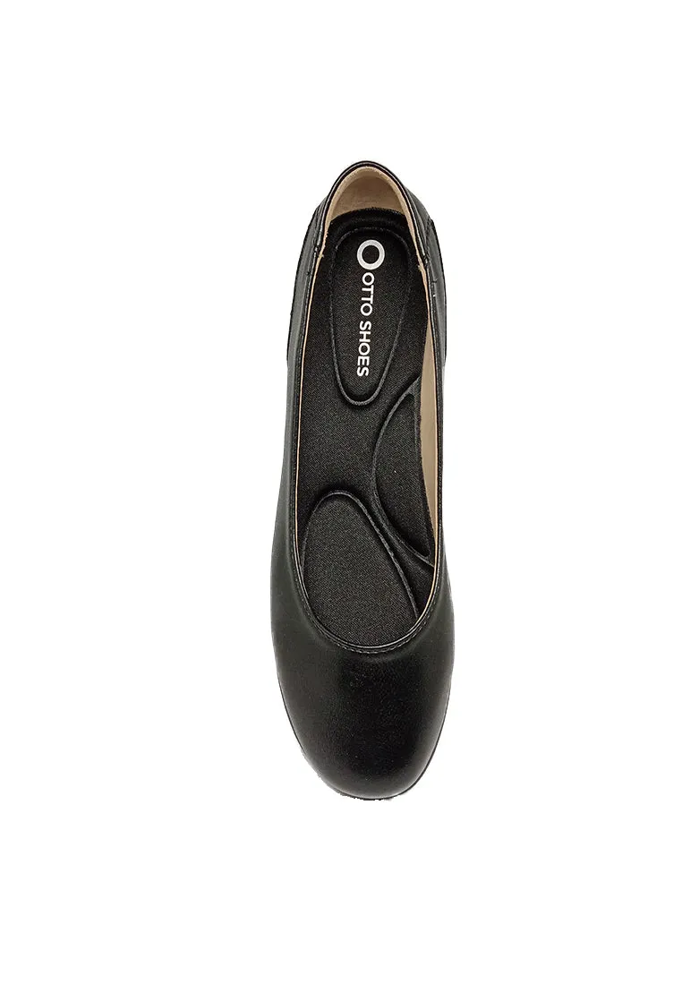 ALYSSA SLIP ON BLACK SHOES