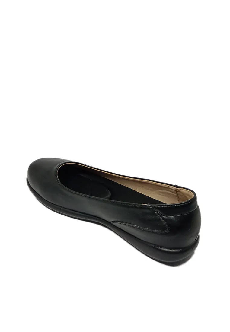 ALYSSA SLIP ON BLACK SHOES