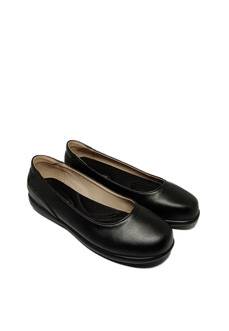 ALYSSA SLIP ON BLACK SHOES