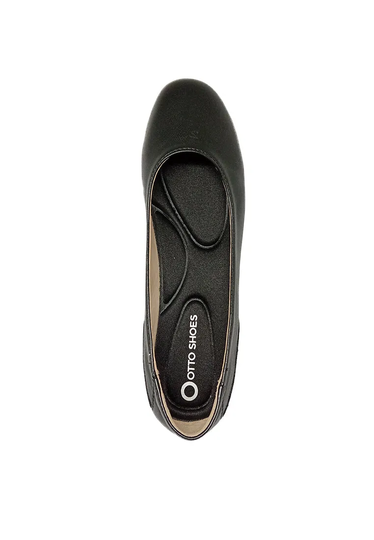 ALYSSA SLIP ON BLACK SHOES