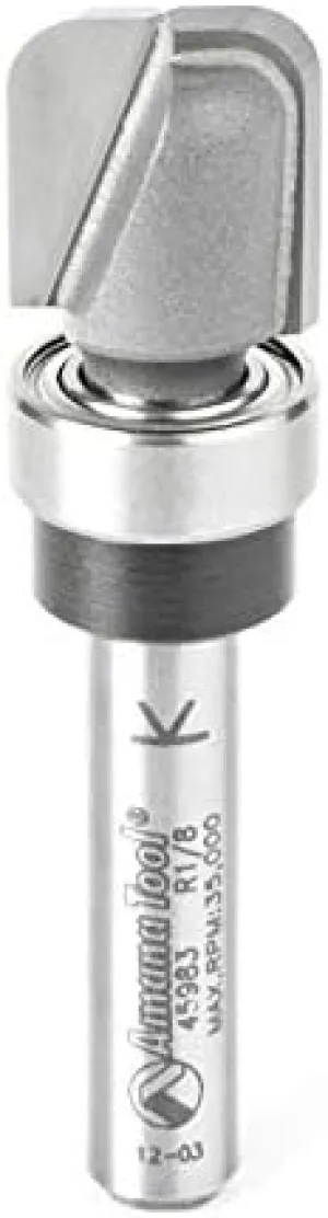 Amana Tool - 45983 Carbide Tipped Bowl & Tray 1/8 Radius x 1/2 Dia x 1/2 x 1/4" Shank