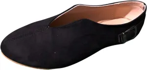 AMDBEL Flats Shoes Women Dressy Comfortable Women Pointed Toe Single Shoes Suede Flock Casual Buckle Strap Loafers Shoes