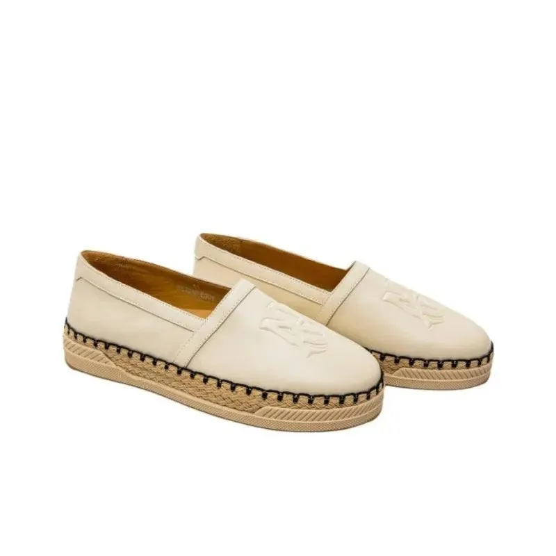 AMIRI - MA Logo-Embroidered Leather-Trimmed Canvas Espadrilles - Beige