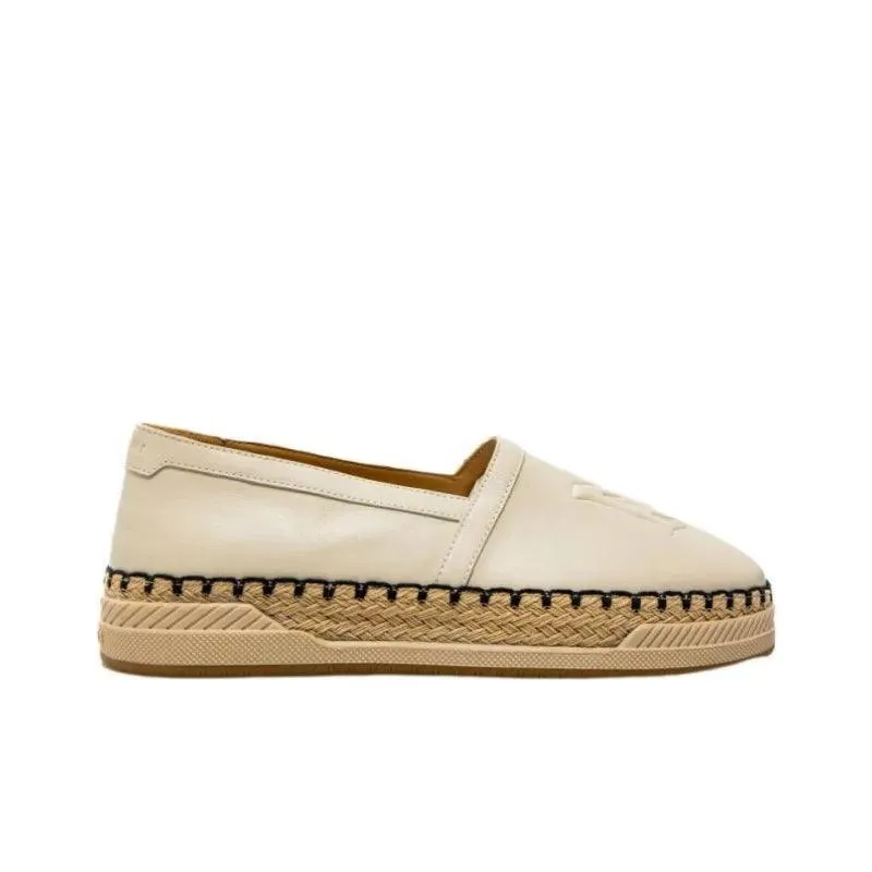 AMIRI - MA Logo-Embroidered Leather-Trimmed Canvas Espadrilles - Beige