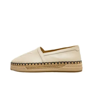 AMIRI - MA Logo-Embroidered Leather-Trimmed Canvas Espadrilles - Beige
