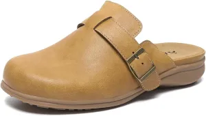 Amoji Women Clogs Slip On Sandals Lady Mule Shoes 711