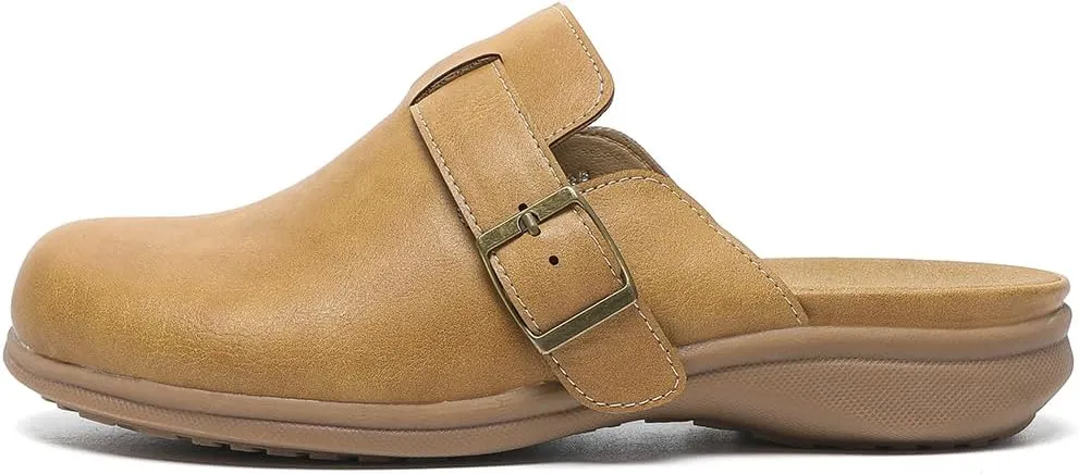 Amoji Women Clogs Slip On Sandals Lady Mule Shoes 711