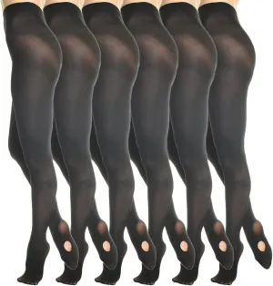 Angelina Women's and Girls' Professional-Grade Convertible Ballet Tights