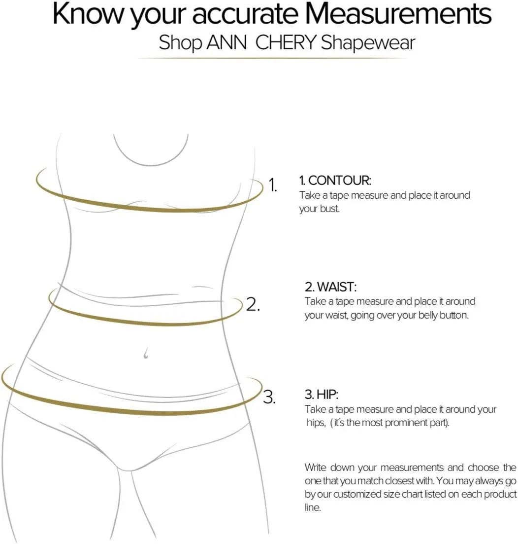 Ann Chery Tummy Control Shapewear and Butt Lifter for Women - Postpartum Colombian Bodysuit - Body Shaper panty