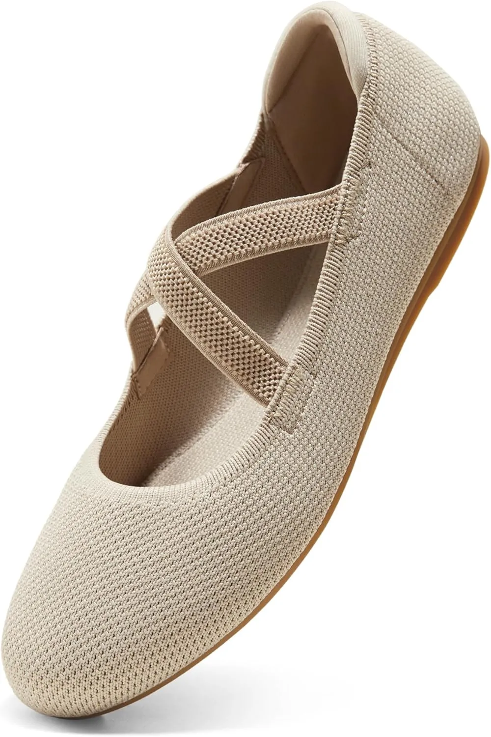 Arromic Flats for Women Round Toe Ballet Flats with Straps Women Ballerina Flat Shoes Dressy Comfortable for Work Wedding Office Casual