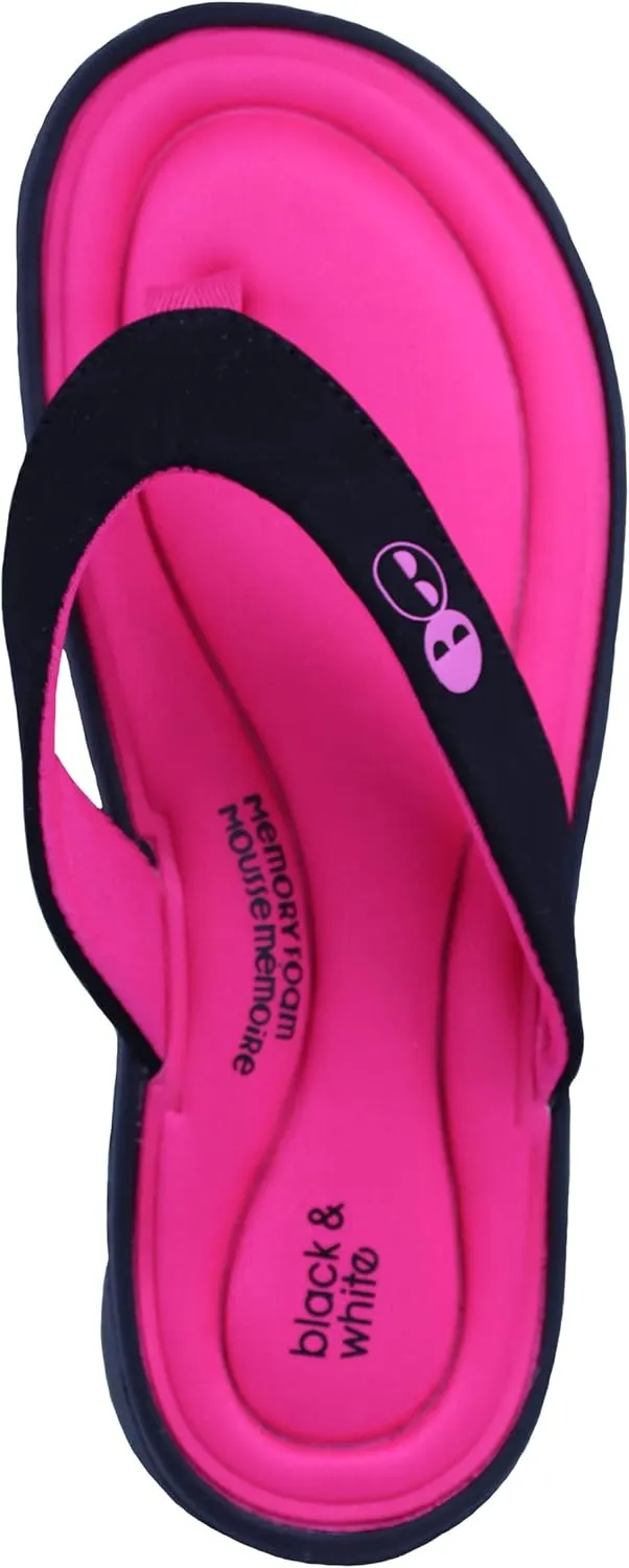 B-W Women’s Memory Foam Thong Flip Flop Sandal