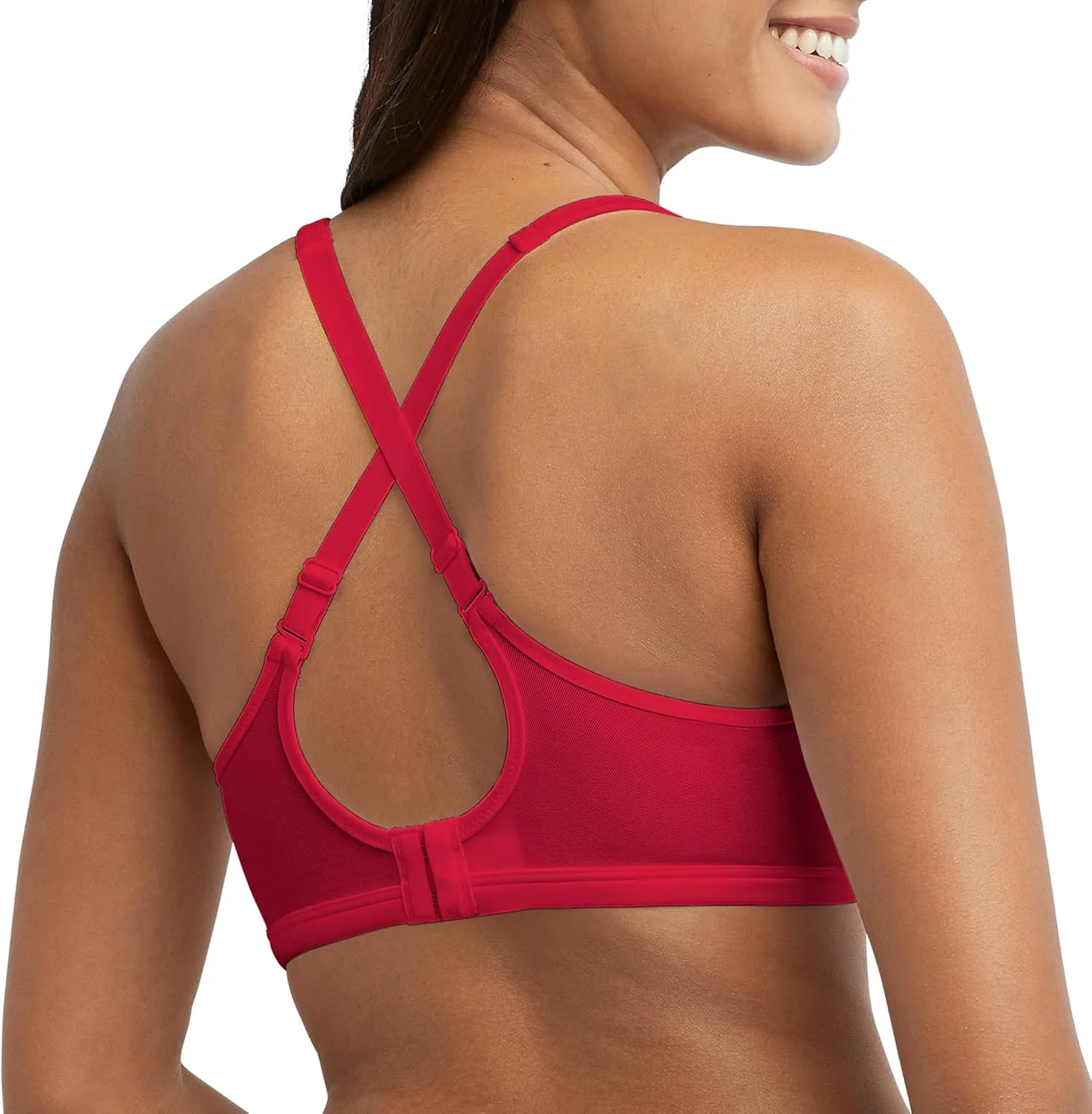 Bali Women's One Smooth U Lace Minimizer Bra, Underwire Bras, Full-Coverage Convertible Bra